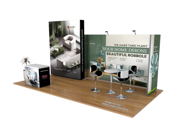 Backlit L22 Booth