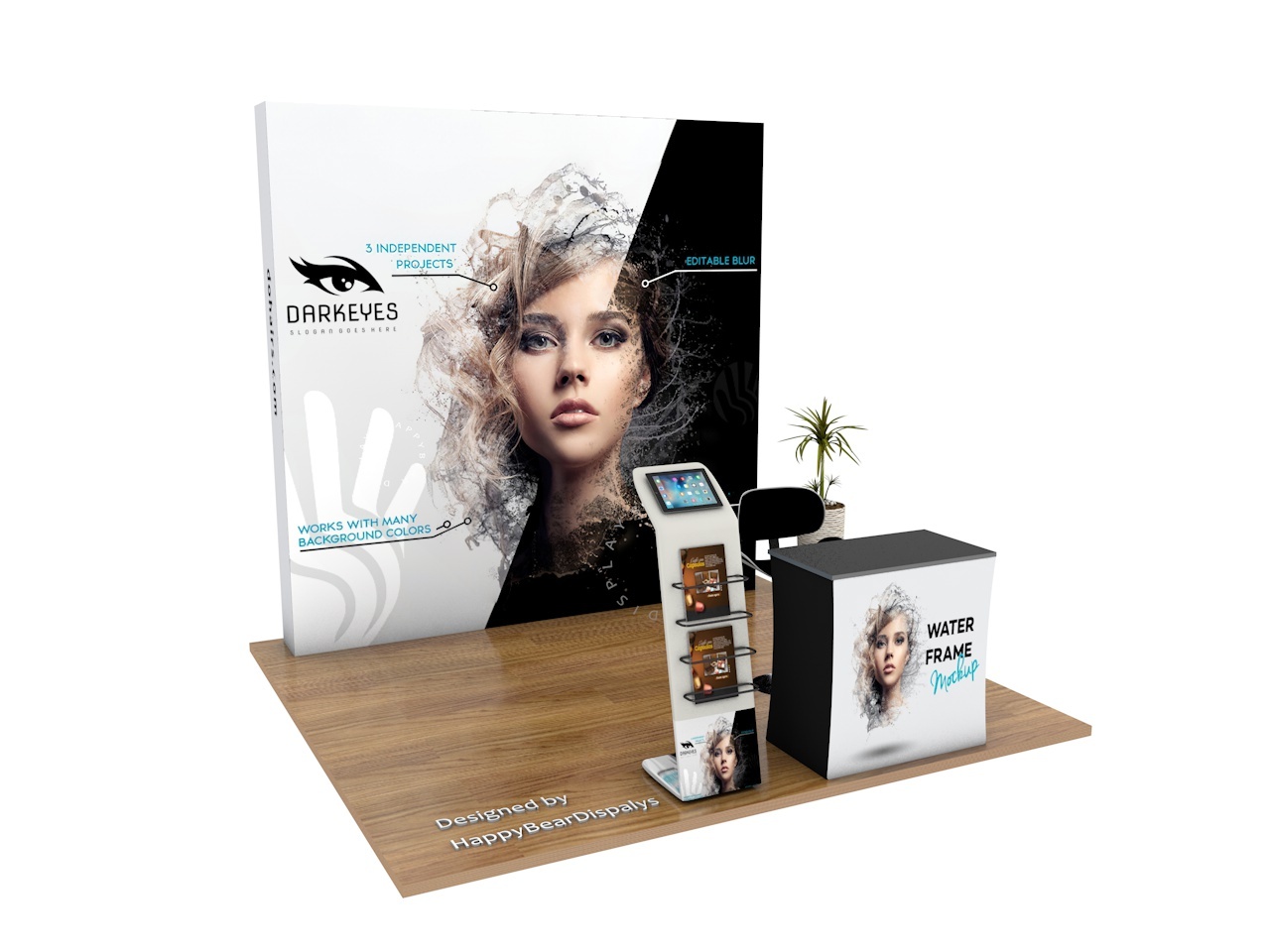 Quick booth A35-10ft tall