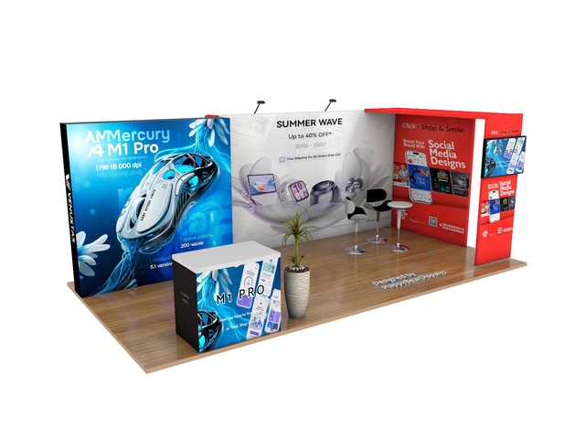 Backlit L25 Booth