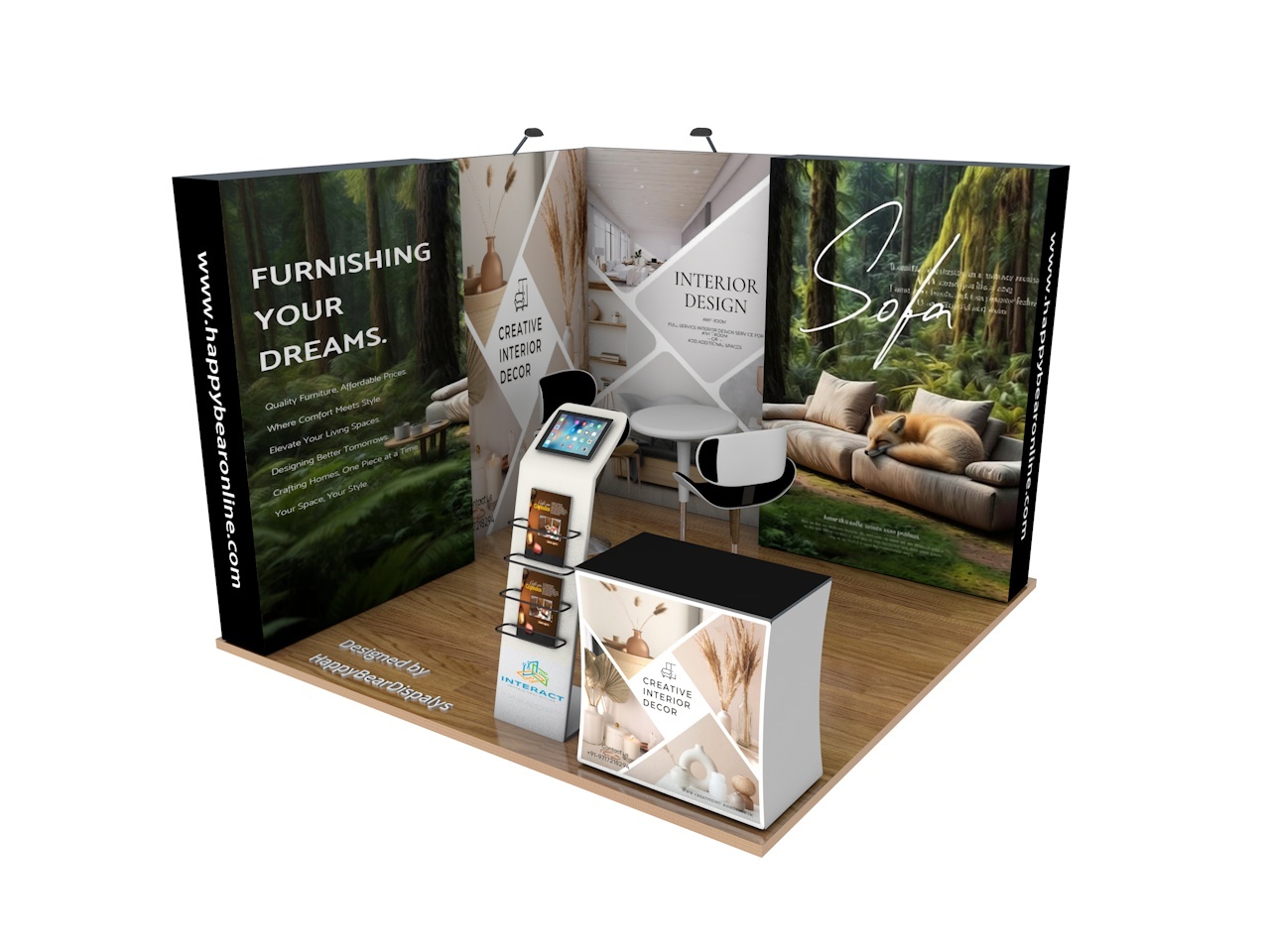 Backlit L18 Booth